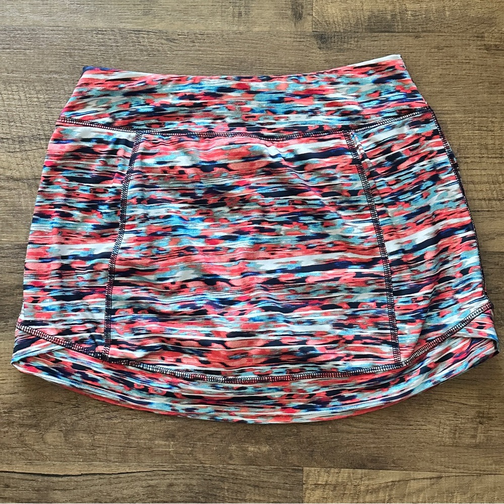 Colorful vibrant tennis skort size medium TEK GEAR - Picture 7 of 12